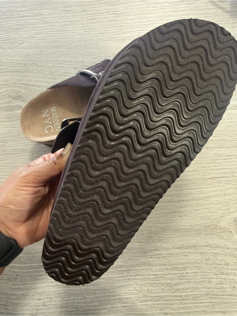Madden NYC Women's Brown Suede Platform Clogs